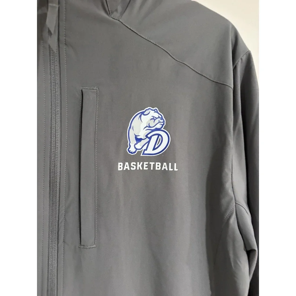 Drake Basketball PLAYER JACKET zip front gray MEDIUM NWOT‎ stretch adidas C125